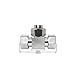 BJDZ 50 Ohm T-Style 4.3-10 L20 Male to Male Radio Adapter for Telecom and Test Devices