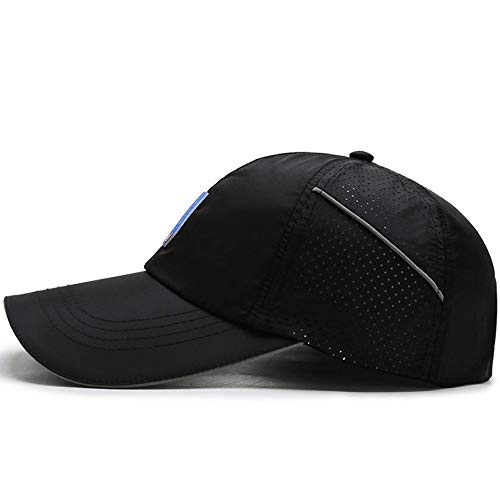 Clape Summer Uv Protection Mesh Running Hat Quick Dry Sports Cap Lightweight Waterproof Breathable Reflective Sun Visor Hats (Cp18-Navy Blue) #TOP5