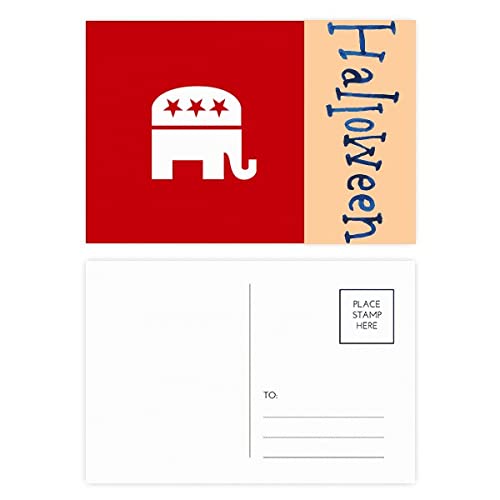 Cartes postales de remerciement éléphant rouge pour invitations et mariages