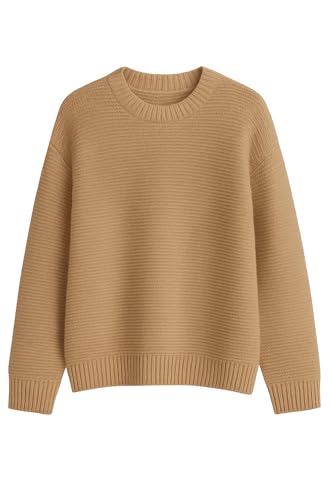 Women Casual Long Sleeve Winter Sweater/Knitted Sweater/Simple Soft and Cozy Sweater/Pullover Comfortable Sweater