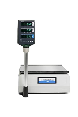 Báscula CAS LP-1000NP con impresora y poste capacidad 30lb miniatura 4
