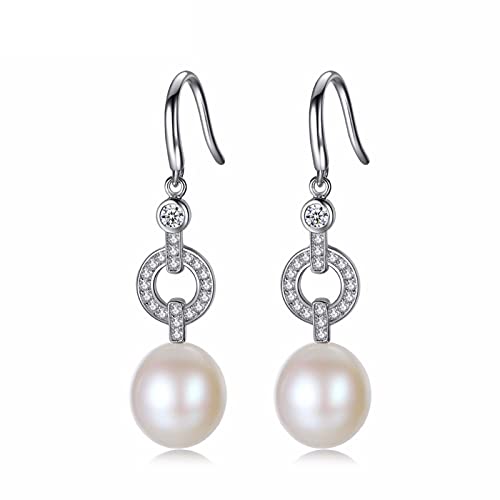 Boucles d'oreilles pendantes perle pour sublimer une robe de mariée