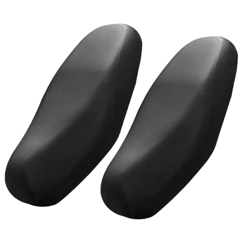 Housse de siège moto en PU élastique noir pour protection scooter