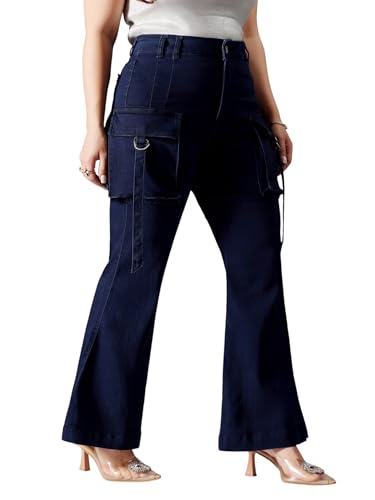 Image of Miss Chase A+ Women's Bootcut High Rise Regular-Length Stretchable Denim Shaping Jeans