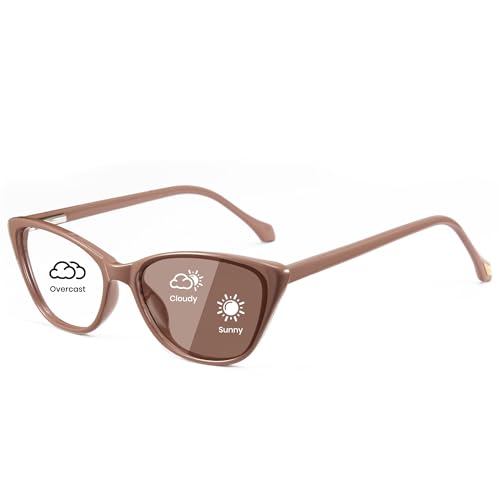 Image of Cyxus Photochromic Glasses for Women with Blue Light Blocking 8192 | UV Protection,Eye Protection,Stylish Cat Eye Style,Ideal for Computer Screen Daily Wear