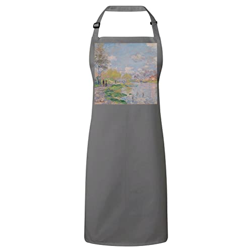 Tablier cuisine Monet Printemps sur la Seine finition haut de gamme