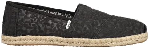 TOMS Womens Alpargata Rope Slip On Flats Casual - Black - Size 8 B | Image 2