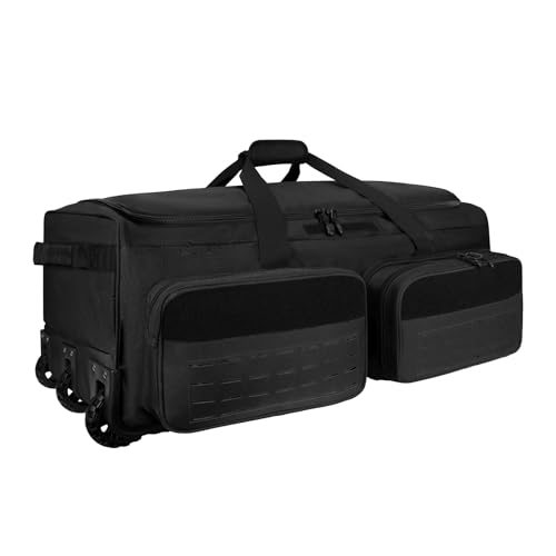 Rolling Duffle Bag with Wheels,120L Large Deployment Bag,Waterproof Mi