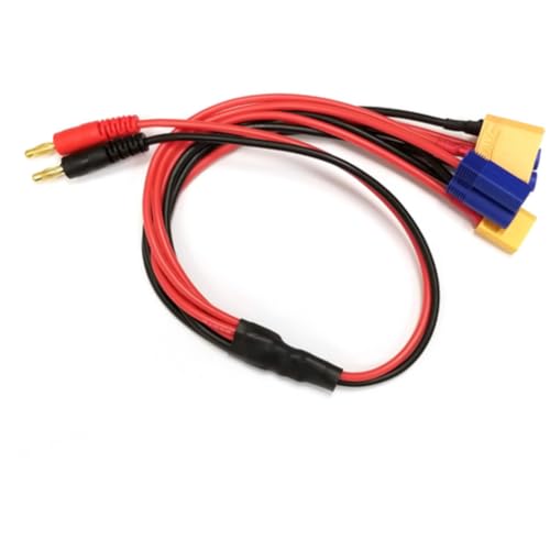 RCE1661 4-Function Charge Adapter to Male 4mm Bullets (XT60,XT90,EC3,EC5)