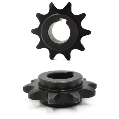 Image of QYMOTO KT196 Drive Chain+10 Tooth Sprocket for Coleman 196cc 6.5hp Go Kart | 420 Chain 32 Link Jackshaft Drive Chain 5 /8'' Bore #40 41 420 Chain Sprocket for Coleman KT196 CK196-T Go Kart