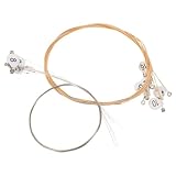 HEMOTON Ersatzsaiten Saitige Metall-leierharfe Aus Goldfarbenem Stahl Passend Für Autoharp Und Lyra-harfe Zubehör Für Harfenliebhaber Mit Nummernschild Für Wartung Und Musikveranstaltungen