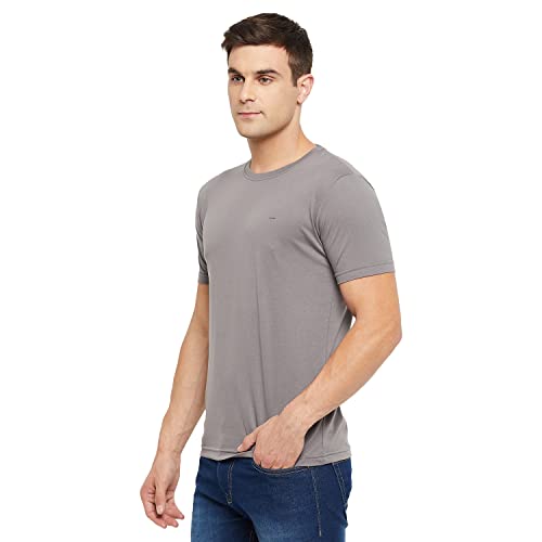 Image of Orewa by OKANE Men's Solid Round Neck Cotton T-Shirt (Pack of 2)