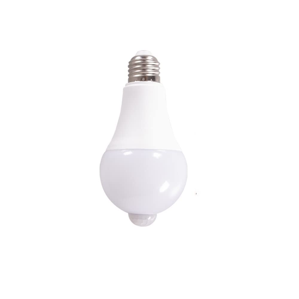 1fortunate Lights 1 0pcs AC85-265V E27 9W / 12W / 15W LED PIR Sensor de Movimiento Bombilla de luz Smart Bulb Detector Lámpara de Sensor for el Porche del hogar Patio de Garaje Iluminación