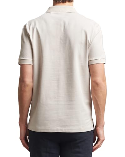 Polo Boss pour homme beige le raffinement de la maille - 3