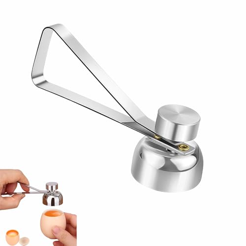 Abridor de Huevos Abridor de Cáscara de Huevos Cáscara de Huevoes de Acero Inoxidable Topper de Huevo para Huevo Duros Crudo Blando y suaves