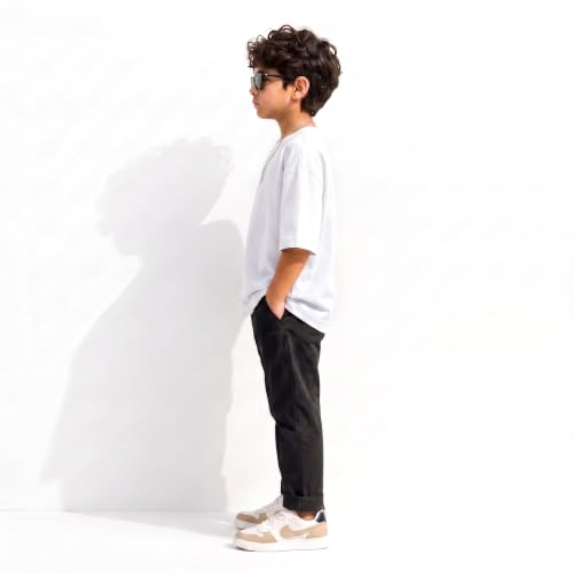 Oversized Cotton Anime Graphic Print T-Shirt, Age 14-15