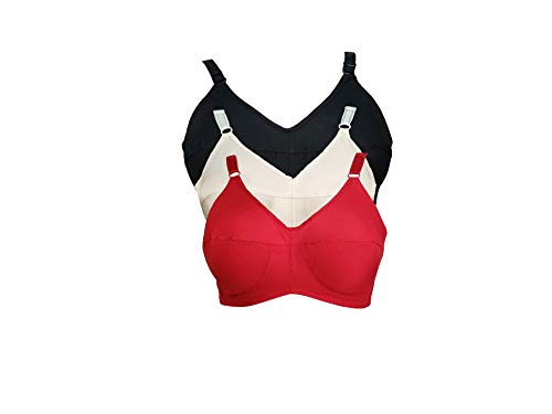 Image of Teenager Bra Women's Cotton Non Padded Wired Regular, Full-Coverage Bra (Pack of 3)