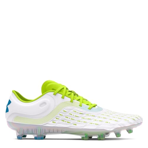 Under Armour Clone Magnetico Elite 3.0 Firm Ground para hombre, amarillo y blanco, 41 EU