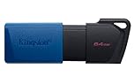 Kingston DataTraveler Exodia M USB 3.2 Gen 1 DTXM/64GB - with Moving Cap (Black + Blue)