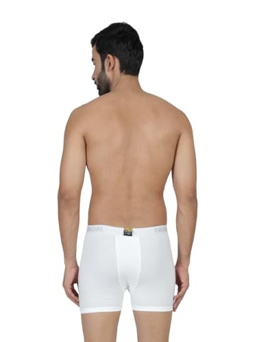 Image of 100% Combed Cotton Outer Elastic White Packet Trunks