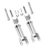 Design confortable: avec des designs élégants et des contours décoratifs, les repose-pieds et le support confèrent à votre moto un look personnalisé qui la rend encore plus attrayante.