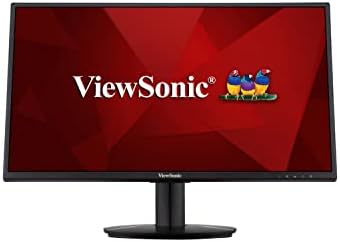 ViewSonic VA2418-SH 24-inch IPS Full HD Ergonomic Monitor with VGA, HDMI, Eye Care for Work and Study at Home, Black