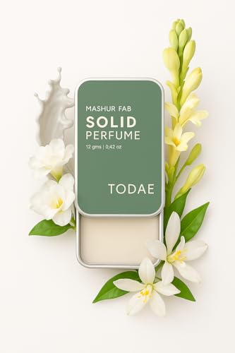 Image of Plant-Based Solid Perfume - Alcohol-Free Oud & Nomade - Non-Oily, Powerful Natural Scent for All Genders (TODAE)