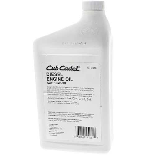 Aceite Diesel 10W-30 CUB CADET 32oz Tractor miniatura 5
