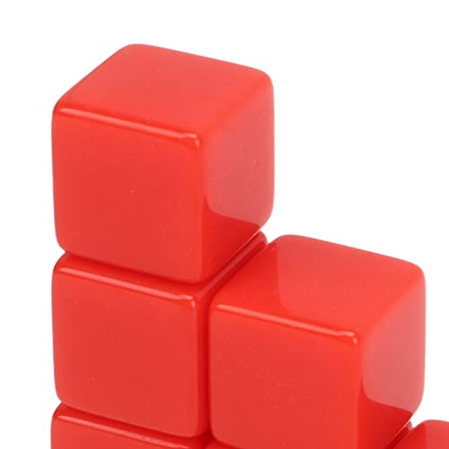 Escreva em dados, dados de ensino de 16 mm antioxidante compacto 30 unidades para educação(vermelho)