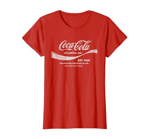 Image of Coca Cola Drink 1886 T-Shirt, Women, Red, Small