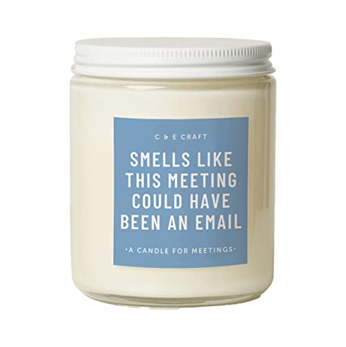 C&E Craft - Smells Like This Meeting Could Have Been An Email Candle - Funny Office, Coworker Gift - 8 Ounces (Marshmallow Fireside) #TOP29