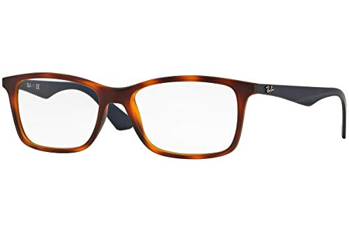 Ray-Ban 0Rx 7047 5574 54 Monturas De Gafas, Matte Light Havana, Hombre