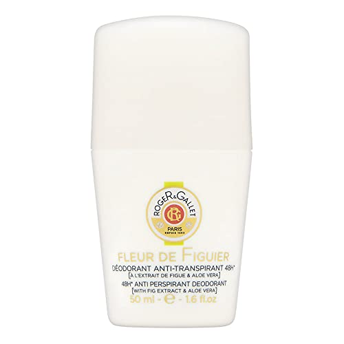 Roger & Gallet | Roll On Deodorant for Women | 48 Hour Anti Perspirant Deodorant | Fleur De Figuier 1.6 Oz