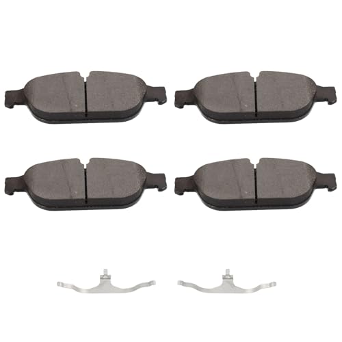 Image of SCITOO D1549 Semi-Metal Brake Pads Sets Front w /Hardware Replacement For Audi For A6│For A7 Quattro│For A8 Quattro│For S7│For A6 Quattro│For A5 Quattro