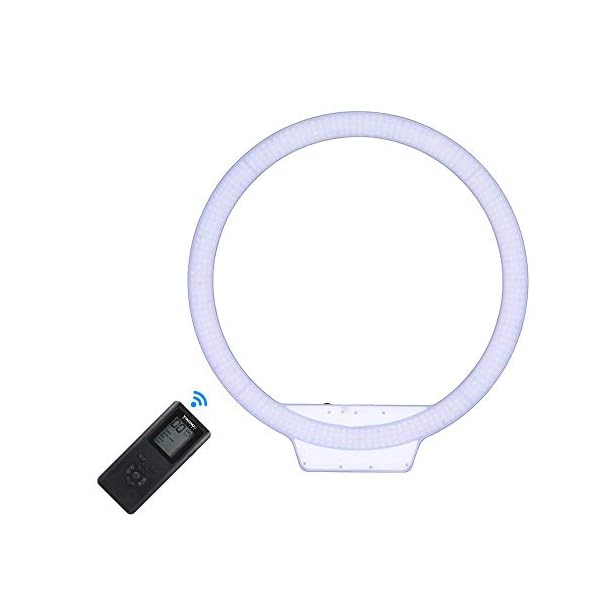 LXDDP 37W Selfie-Ringlicht, 3200K ~ 5500K Zweifarbige kabellose LED-Fernvideolampe mit Griff, für Griffaufnahmen für…