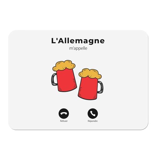 Set de table liège Oktoberfest | Napperon blanc grand format x4