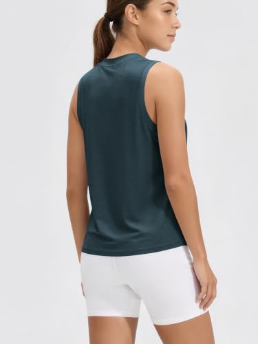 Image of ODODOS Women's Performance Tank Ultra Soft odSTRATUM Tech Sleeveless Tee Shirts High Crew Neck Pullover Top