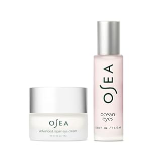 OSEA Eye Care Duo – Ocean Eyes Age-Defying Eye Serum Roller Ball & Advanced Repair Eye Cream