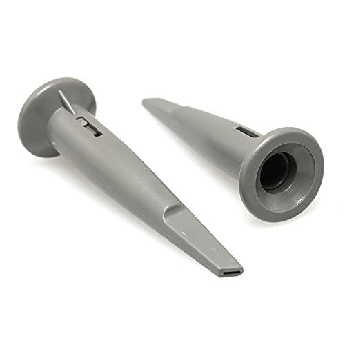 Image of RLECS 2Pcs Universal Oscilloscope Probe Cap Protective Cap Oscilloscope Probe Accessories with Hook, Gray
