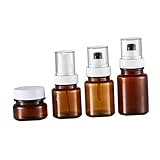 CLISPEED 4stücke Reise Sprühflaschen Braune Pet Kosmetik Dispenser Lotion Nachfüllflaschen Kompakt Leicht Für Parfum Flüssigkeiten Aufbewahrung