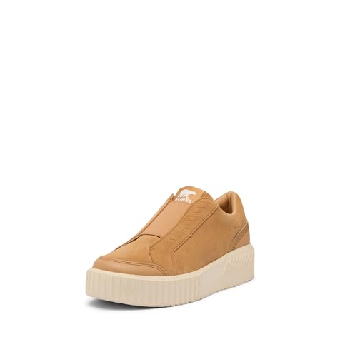 Sorel Women's ONA Ave Slip On Sneaker, Tawny Buff/Chalk, 8