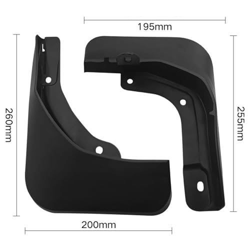 Guardabarros de coche para modelos 2022, kit protector antisalpicaduras de 12 piezas 7