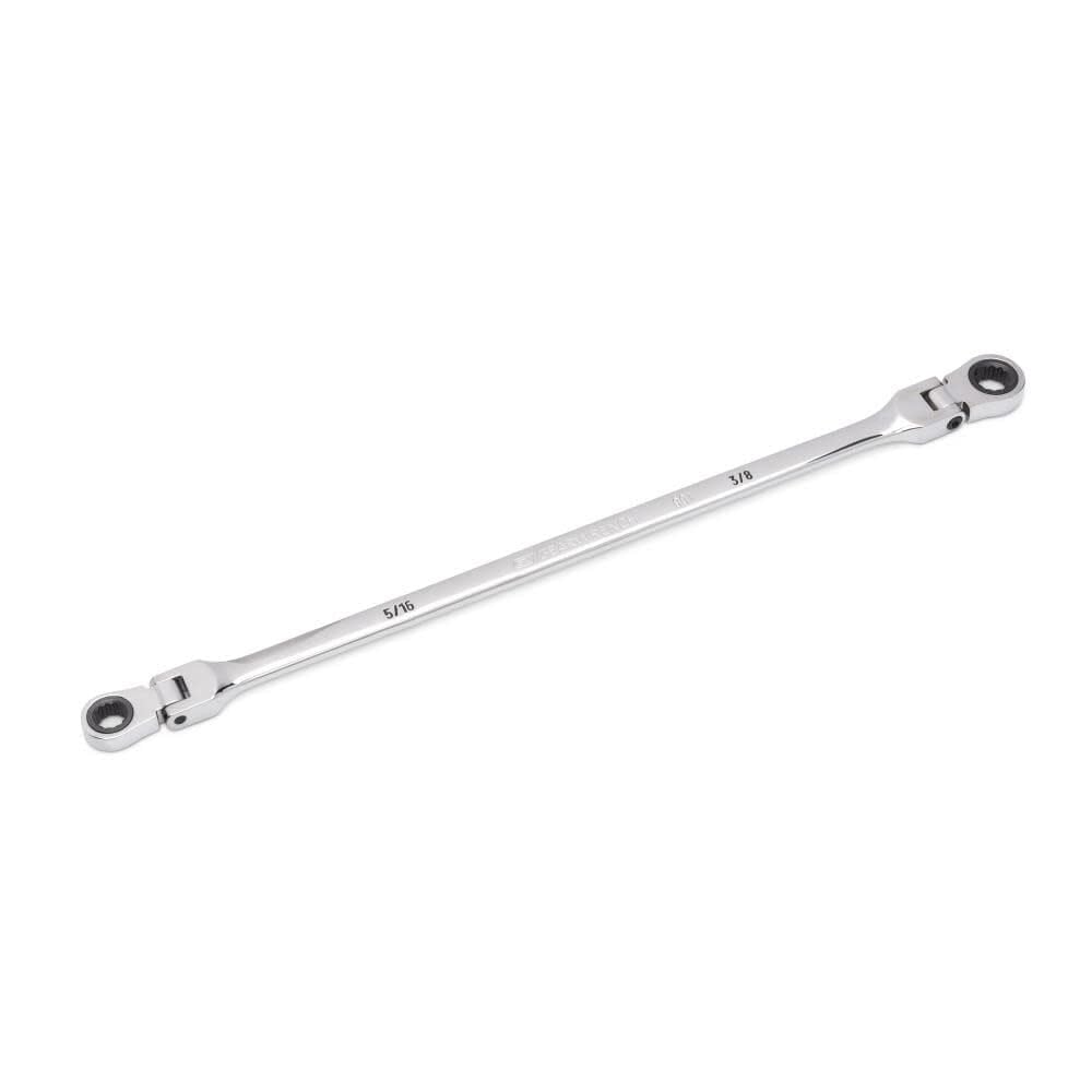 GEARWRENCH 90-Tooth 12 Point Gearbox Double Flex Ratcheting Wrench 5/16”x3/8” | 86826