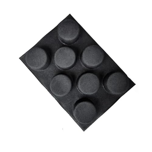 Molde de silicona perforada antiadherente for pan, baguettes, bollos, hojaldres y tartaletas, compatible con panecillos de hamburguesa.(1.5cm)