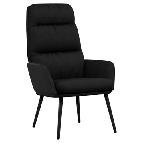 Genérico Wenjingqi Sillón de Relax de Tela Negro, Negro 341125