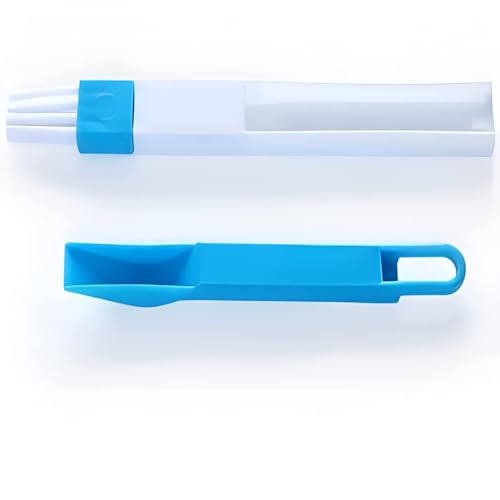 Livizy 2 in 1 Multi-Function Plastic Window Slot Keyboard Wardrobe Dust Removal Cleaning Brush - Image 3