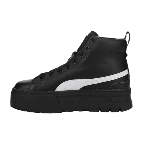 PUMA Womens Mayze Mid Lace Up Sneakers Shoes Casual - Black3