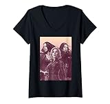 18MARL00107A-002 Mujer Marvel Infinity War Heroine Trio Poster Camiseta Cuello V