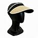 Bluestone Straw Visor 2.0 for Women, UPF 50+ Sun Protection, Adjustable Lightweight Beach Visor with Cooling Headband, Packable Travel Hat for Outdoor Activities (Tan)