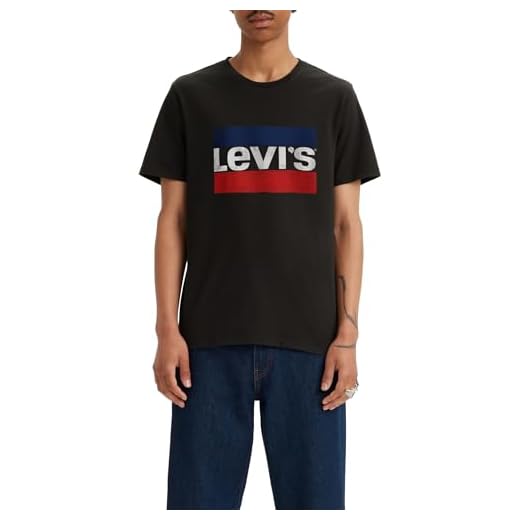 Levi's Sportswear Logo Graphic Camiseta Hombre, Sportswear Beautiful Black+, XL